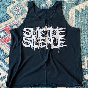 Suicide Silence “pull the trigger bitch” black tank top